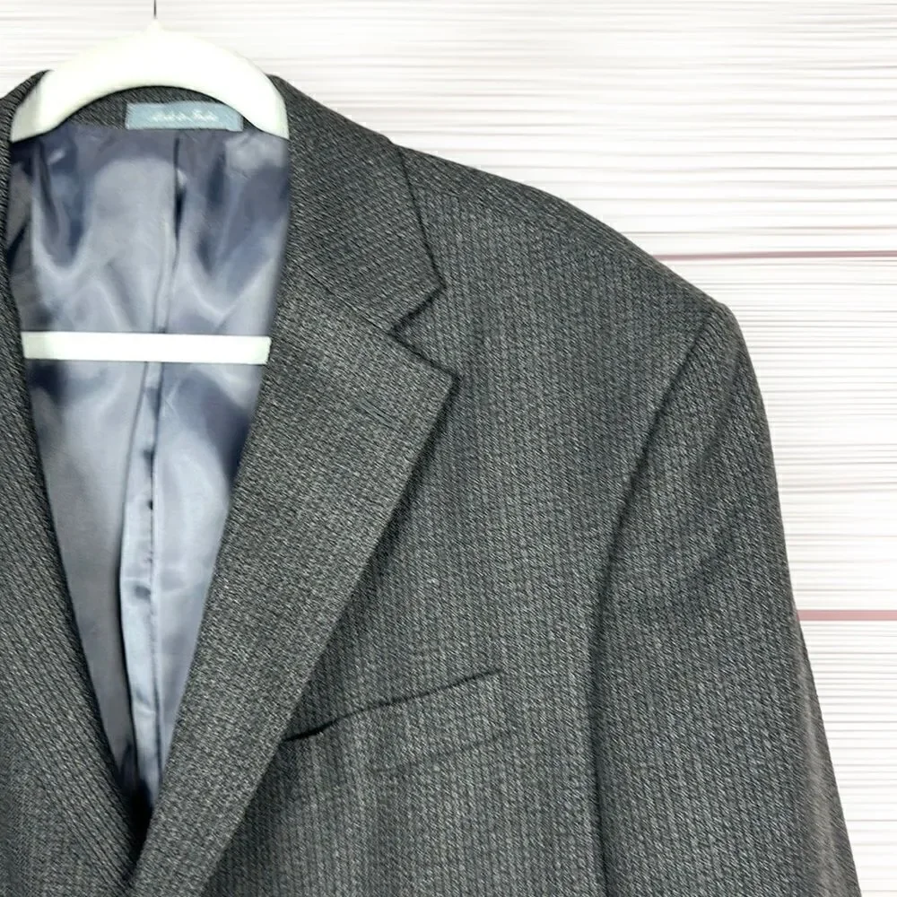 Oscar De La Renta Single Breasted Sport Coat Blazer 46L